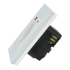 Gniazdo elektryczne pojedyncze z ładowarką USB A+C Białe z ramką szklaną