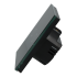 Włącznik dotykowy podwójny ZigBee 2.4GHz Czarny Bez N