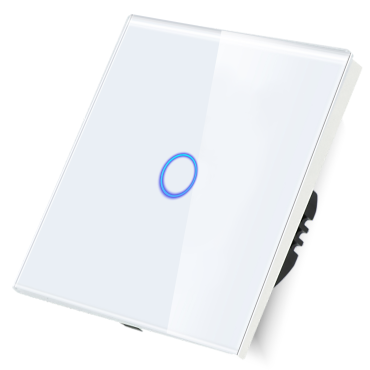 Włącznik dotykowy pojedynczy Wi-Fi 20A Bojlera Biały z N