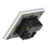 Gniazdo elektryczne pojedyncze z ładowarką USB A+A Białe z ramką szklaną