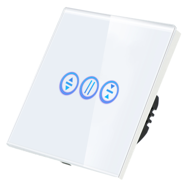 Włącznik dotykowy Rolet (Żaluzjowy) Wi-Fi Biały z N