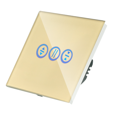Włącznik dotykowy Rolet (Żaluzjowy) Wi-Fi Złoty z N
