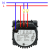 Włącznik dotykowy podwójny ZigBee 2.4GHz Czarny z N