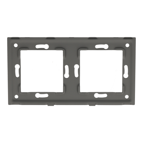 Ramka podwójna szara PC 2F DC Smart Home- FrameLite