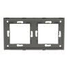 Ramka podwójna plastikowa czarna PC 2F DC Smart Home- FrameLite