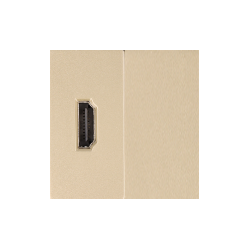 Moduł gniazda HDMI złoty + zaślepka DC SMART HOME