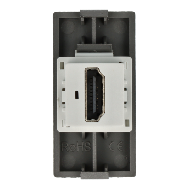 Moduł gniazda HDMI x2 szary DC SMART HOME
