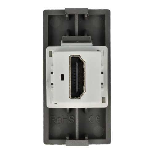 Moduł gniazda HDMI x2 szary DC SMART HOME