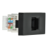Moduł gniazda LAN CAT6 RJ45 Internetu x2 czarny DC SMART HOME
