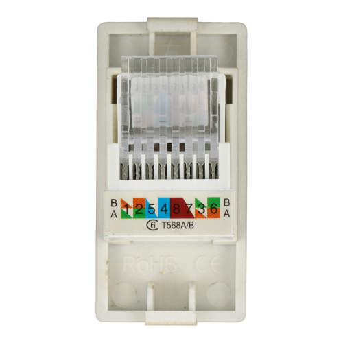Moduł gniazda LAN CAT6 RJ45 Internetu x2 złoty DC SMART HOME