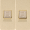 Moduł gniazda LAN CAT6 RJ45 Internetu x2 złoty DC SMART HOME