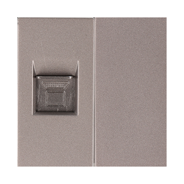 Moduł gniazda LAN CAT6 RJ45 Internetu + zaślepka szary DC SMART HOME