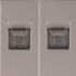 Moduł gniazda LAN CAT6 RJ45 Internetu x2 szary DC SMART HOME