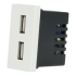 Moduł ładowarki usb + zaślepka biały DC SMART HOME