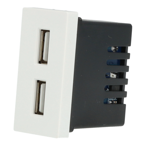 Moduł ładowarki usb + zaślepka biały DC SMART HOME