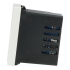 Moduł ładowarki usb + zaślepka biały DC SMART HOME