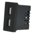 Moduł ładowarki usb + zaślepka czarny DC SMART HOME