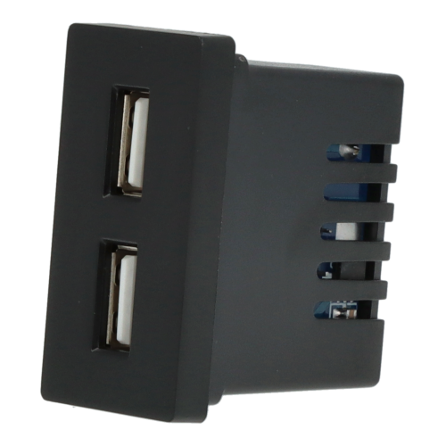 Moduł ładowarki usb + zaślepka czarny DC SMART HOME