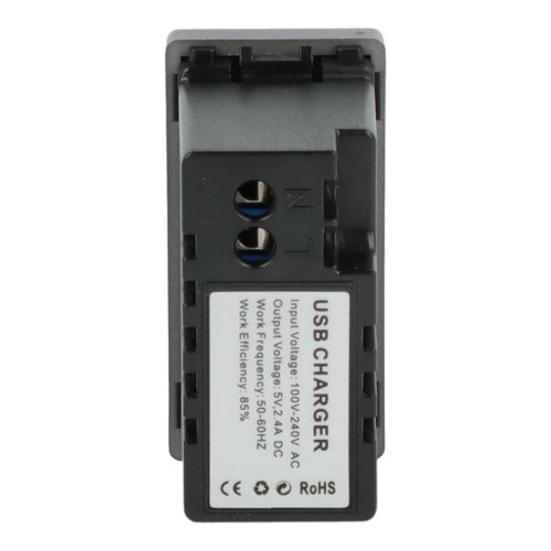 Moduł ładowarki usb + zaślepka szary DC SMART HOME