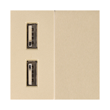 Moduł ładowarki usb + zaślepka złoty DC SMART HOME
