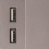 Moduł ładowarki usb + zaślepka szary DC SMART HOME