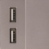 Moduł ładowarki usb + zaślepka szary DC SMART HOME