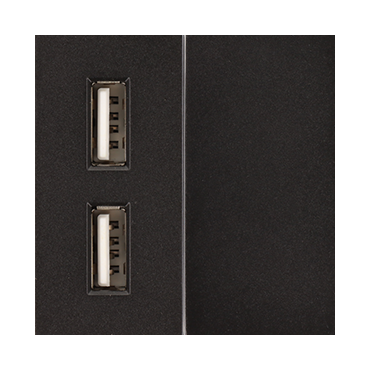 Moduł ładowarki usb + zaślepka czarny DC SMART HOME