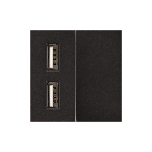 Moduł ładowarki usb + zaślepka czarny DC SMART HOME