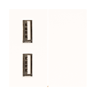Moduł ładowarki usb + zaślepka biały DC SMART HOME