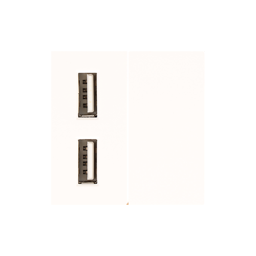 Moduł ładowarki usb + zaślepka biały DC SMART HOME