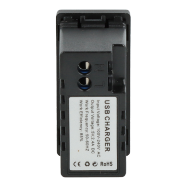 Moduł ładowarki usb x2 czarny DC SMART HOME