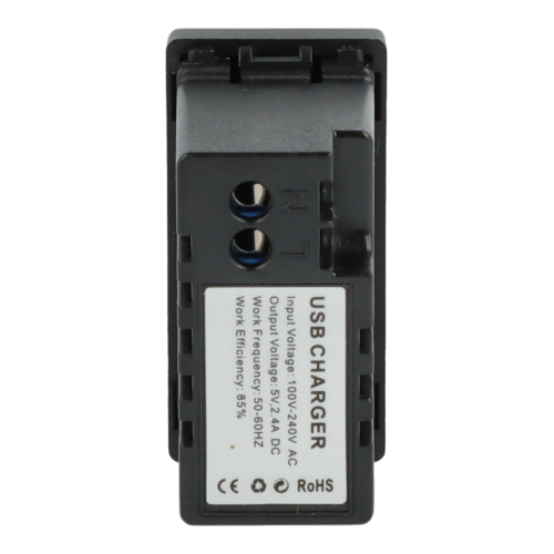 Moduł ładowarki usb x2 czarny DC SMART HOME
