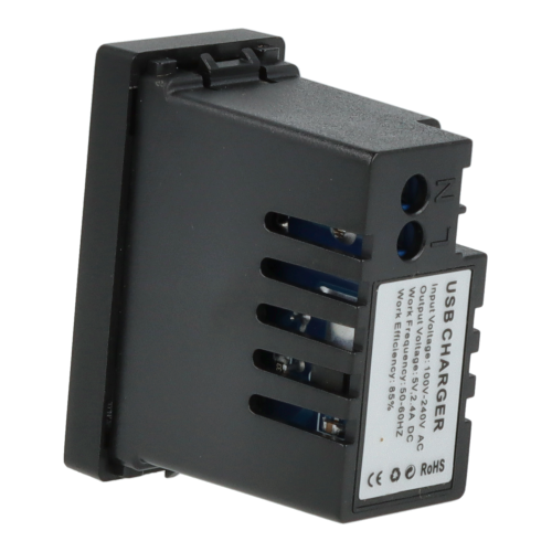 Moduł ładowarki usb x2 czarny DC SMART HOME