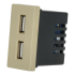 Moduł ładowarki usb x2 złoty DC SMART HOME