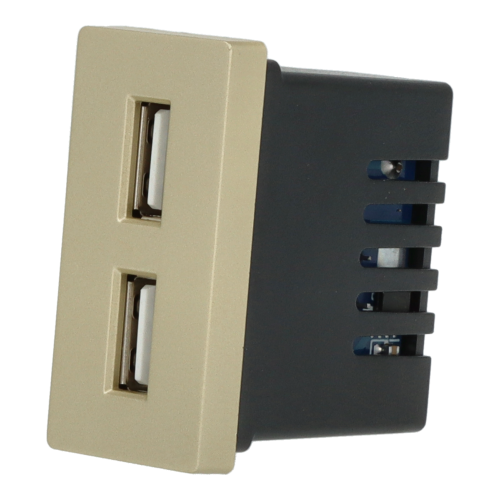 Moduł ładowarki usb x2 złoty DC SMART HOME