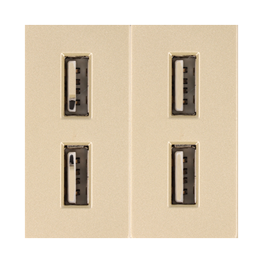 Moduł ładowarki usb x2 złoty DC SMART HOME