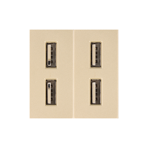 Moduł ładowarki usb x2 złoty DC SMART HOME