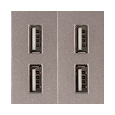 Moduł ładowarki usb x2 szary DC SMART HOME