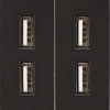 Moduł ładowarki usb x2 czarny DC SMART HOME