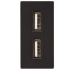 Moduł ładowarki usb podwójny czarny DC SMART HOME