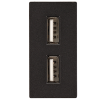 Moduł ładowarki usb podwójny czarny DC SMART HOME