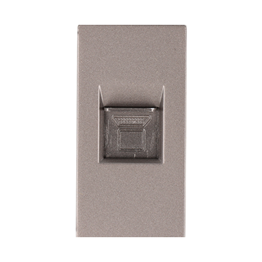 Moduł gniazda LAN CAT6 RJ45 internetu szary DC SMART HOME