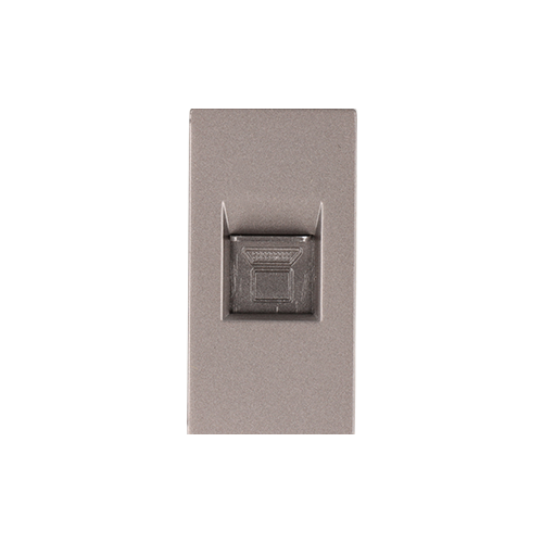 Moduł gniazda LAN CAT6 RJ45 internetu szary DC SMART HOME
