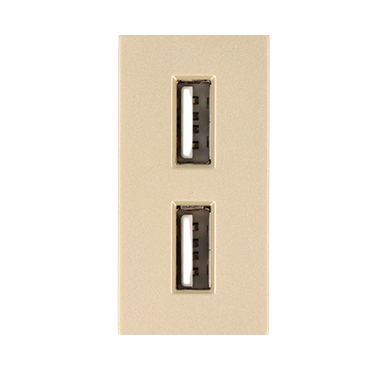 Moduł ładowarki usb podwójny złoty DC SMART HOME
