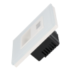 Lampka Schodowa LED Szklana Ramka 1.5W z Czujnikiem Ruchu Oświetlenie Schodowe Biała Barwa 1800K - 7500K