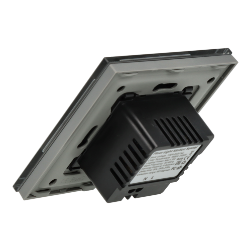 Lampka Schodowa LED Szklana Ramka 1.5W z Czujnikiem Ruchu Oświetlenie Schodowe Szara Barwa 1800K - 7500K