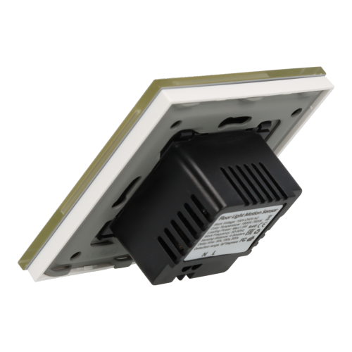 Lampka Schodowa LED Szklana Ramka 1.5W z Czujnikiem Ruchu Oświetlenie Schodowe Złota Barwa 1800K - 7500K