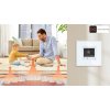 Termostat Ogrzewania Podłogowego WiFi 16A w Szklanej Ramce Biały