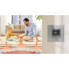 Termostat Ogrzewania Podłogowego WiFi 16A w Szklanej Ramce Szary
