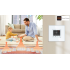 Termostat Ogrzewania Podłogowego ZigBee 16A w Szklanej Ramce Biały